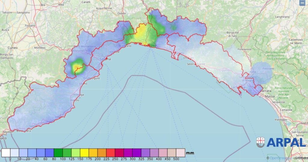 maltempo liguria