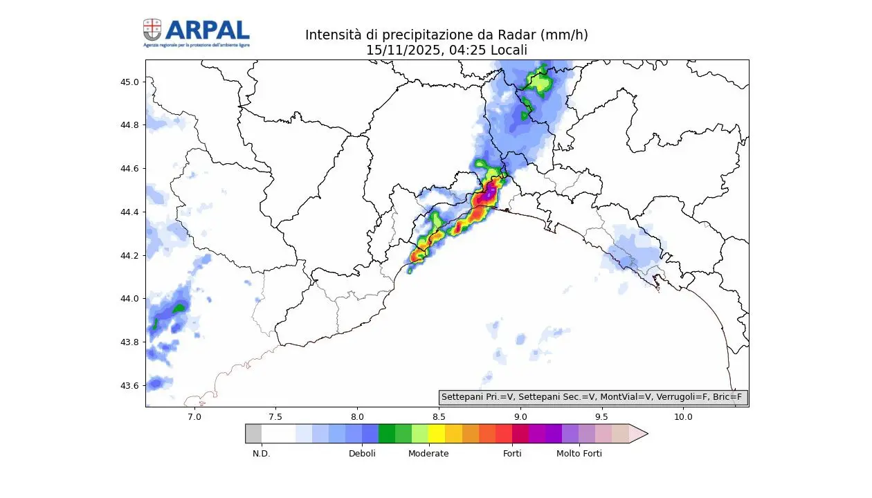 maltempo liguria oggi