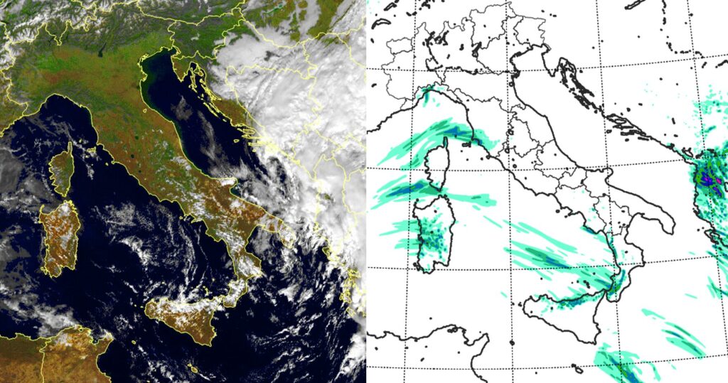 meteo italia 10 11 novembre 2025
