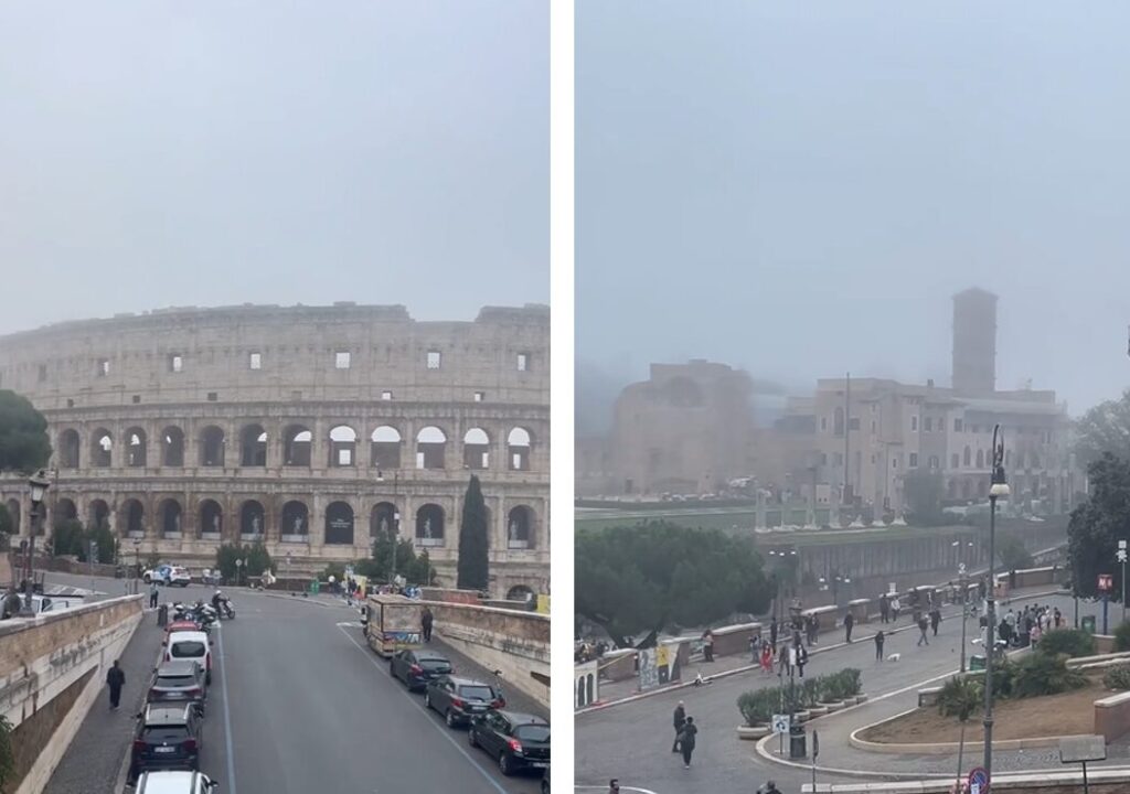 nebbia oggi italia roma