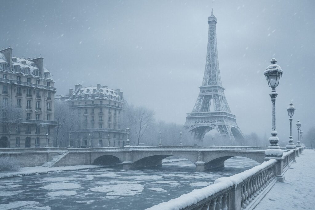 neve gelo parigi