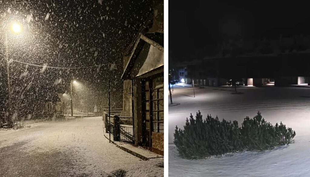 neve oggi foto liguria piemonte toscana
