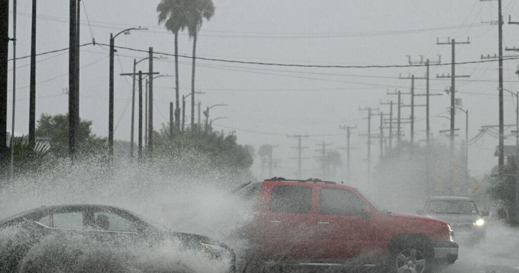 pioggia maltempo los angeles