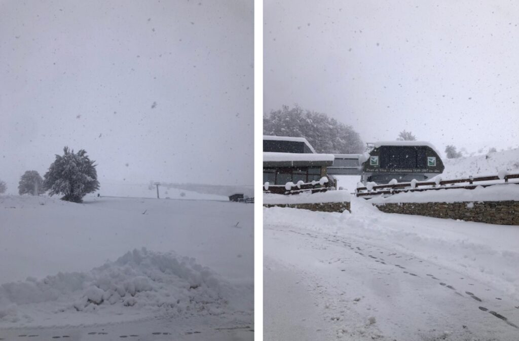 prati di tivo neve