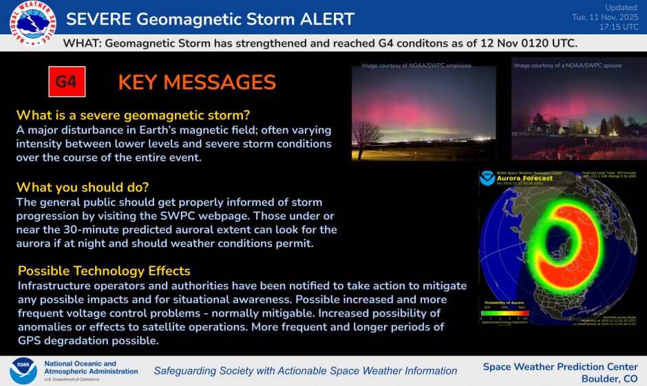 tempesta geomagnetica severa g4 oggi (2)
