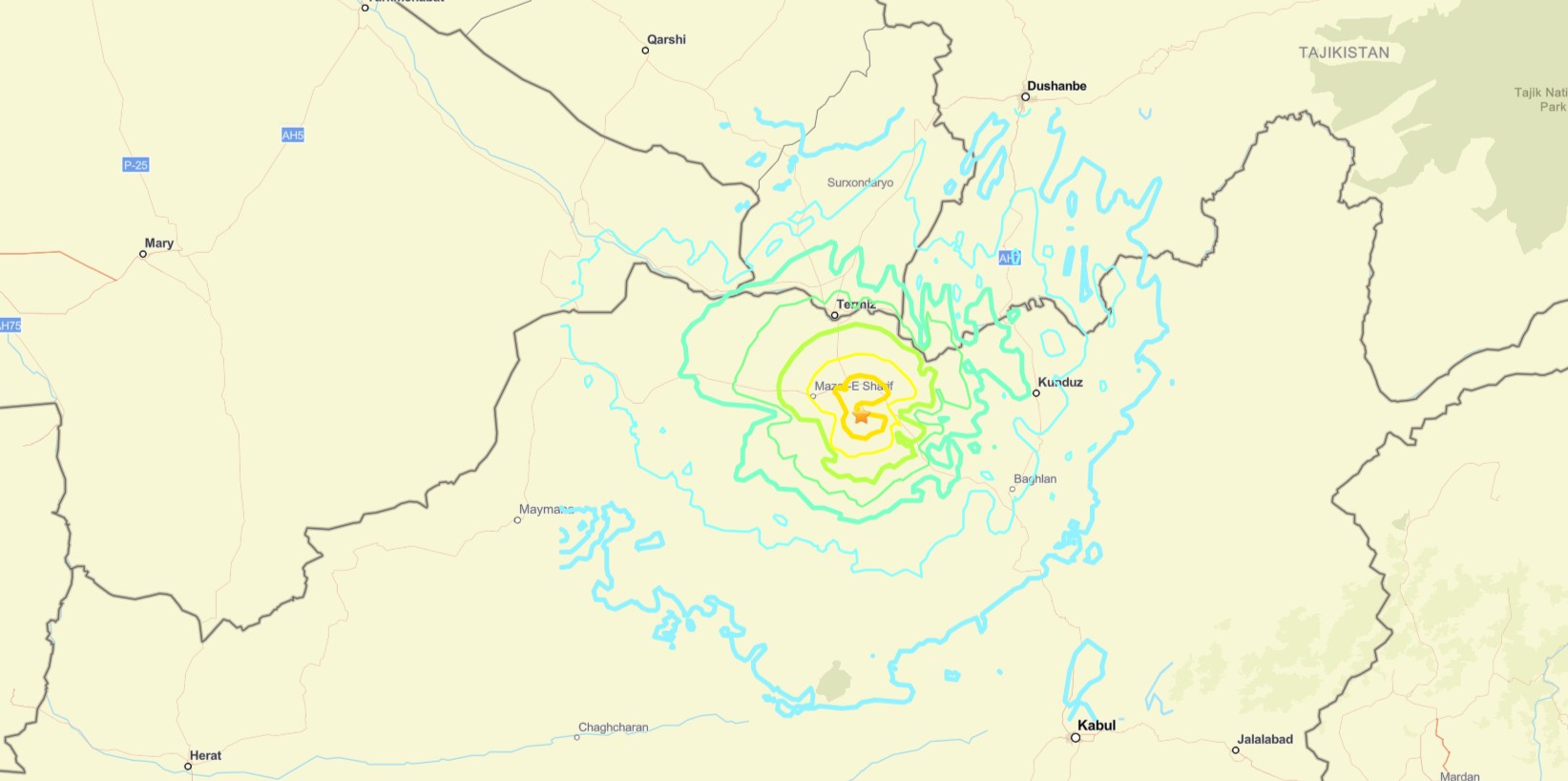 Potente terremoto scuote il nord dell’Afghanistan: avvertito anche a Kabul | DATI e MAPPE