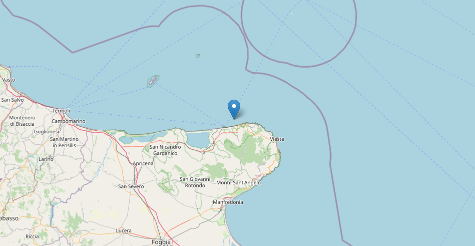 terremoto oggi puglia costa garganica