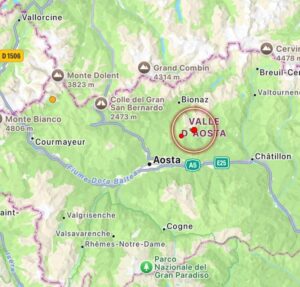 terremoto oyace valle d'aosta