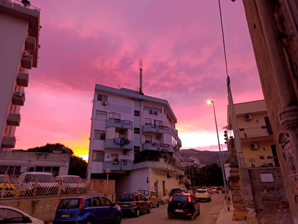tramonto rosso palermo