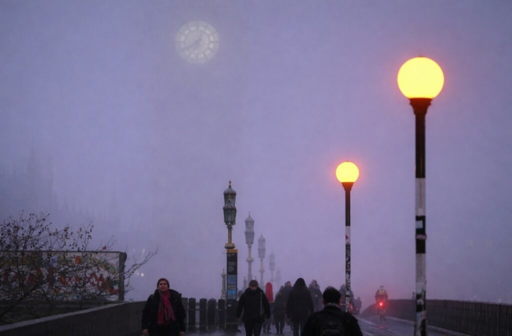 Big Ben nebbia