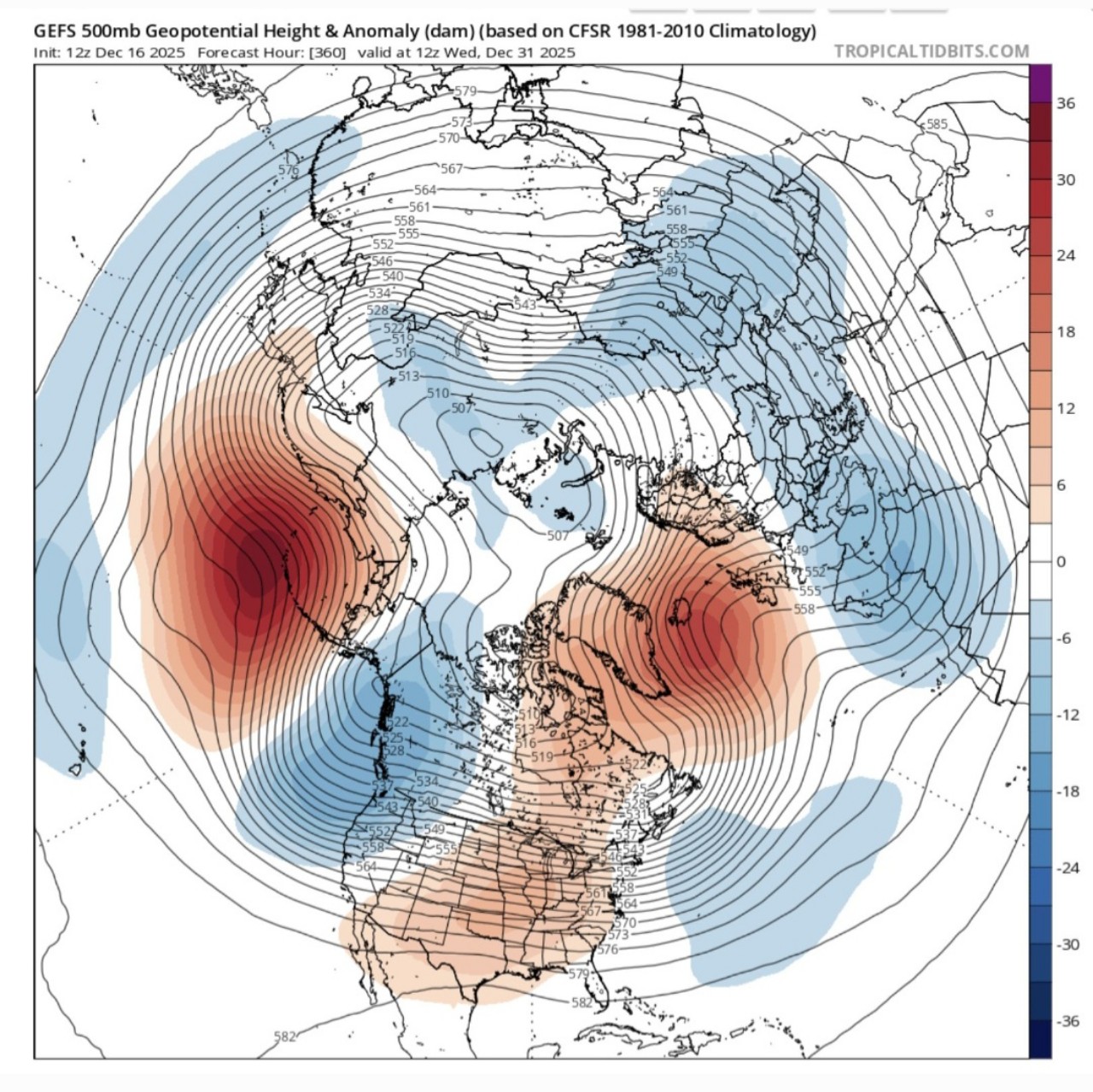 Blocco islandese GEFS