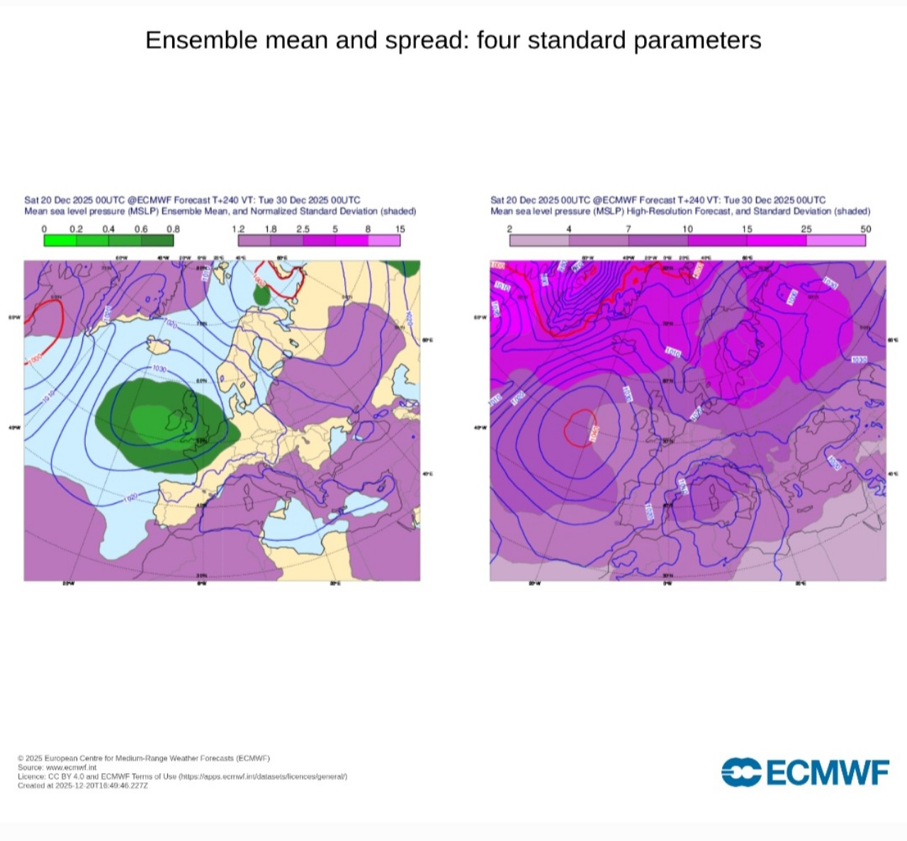 Ensemble ECMWF 30 dicembre