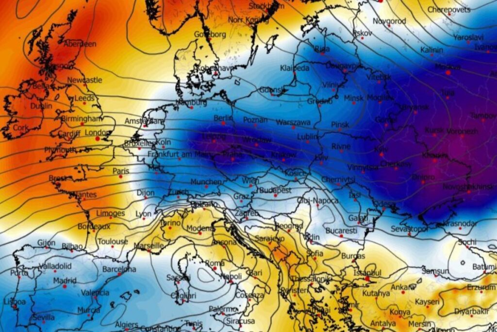 Freddo e neve Europa