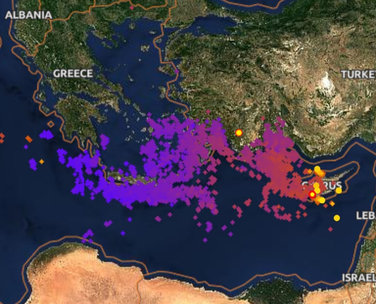 Fulminazioni Grecia e Cipro 