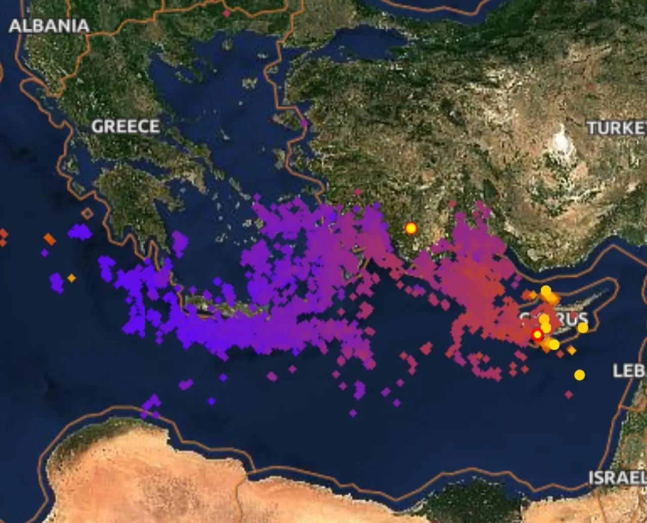 Fulminazioni Grecia e Cipro 
