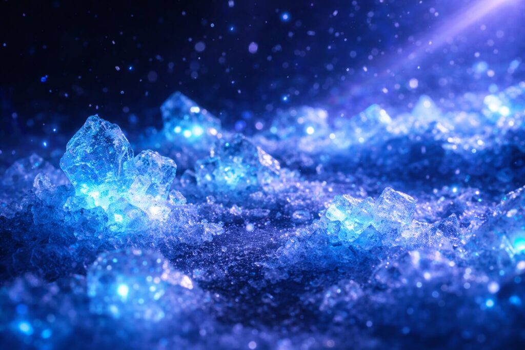 Ghiaccio fluorescenza
