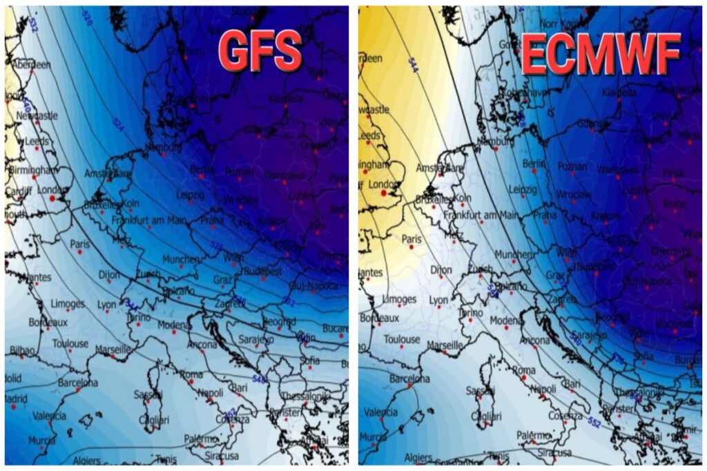Meteo Capodanno GFS ECMWF
