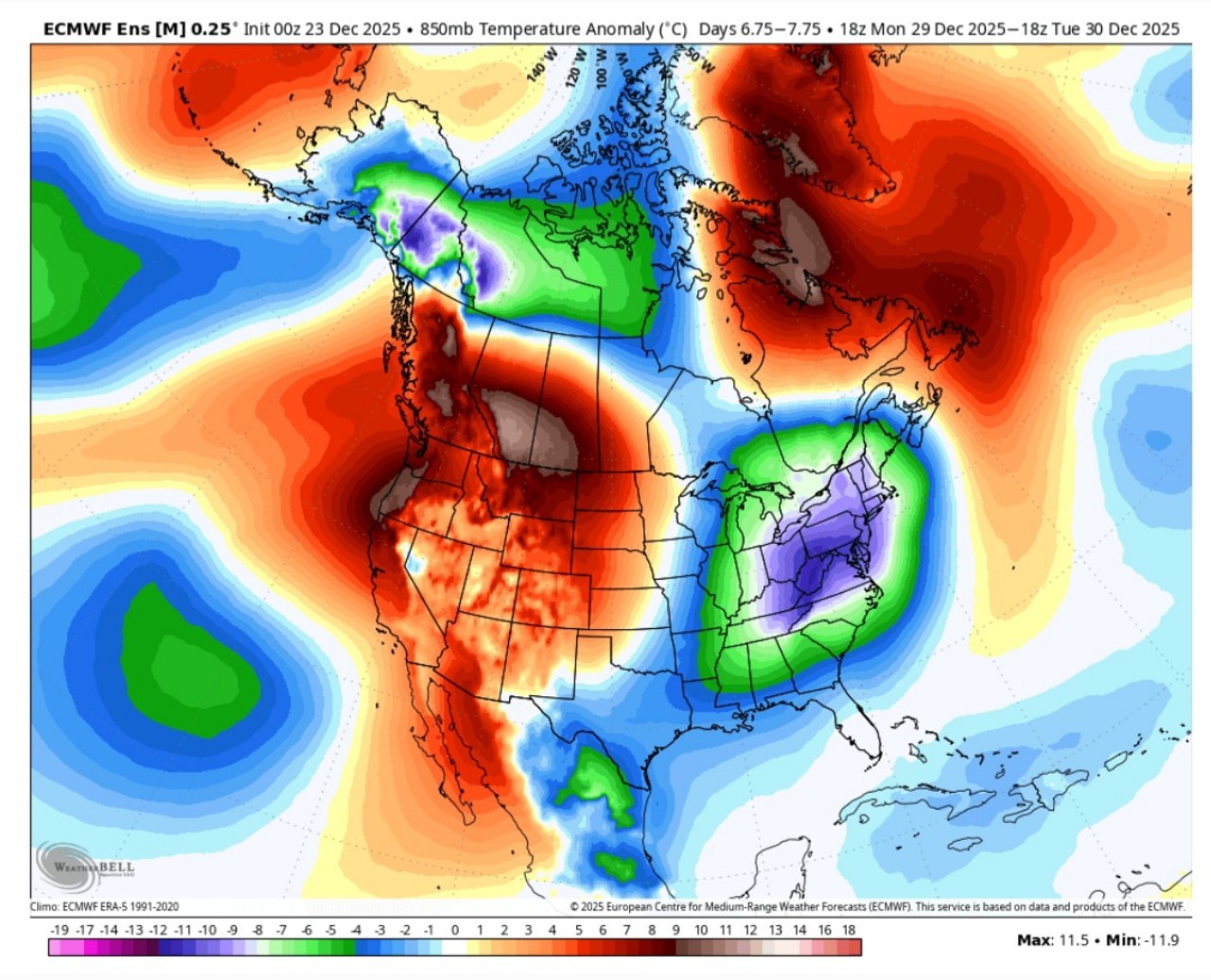 Meteo usa fine dicembre 