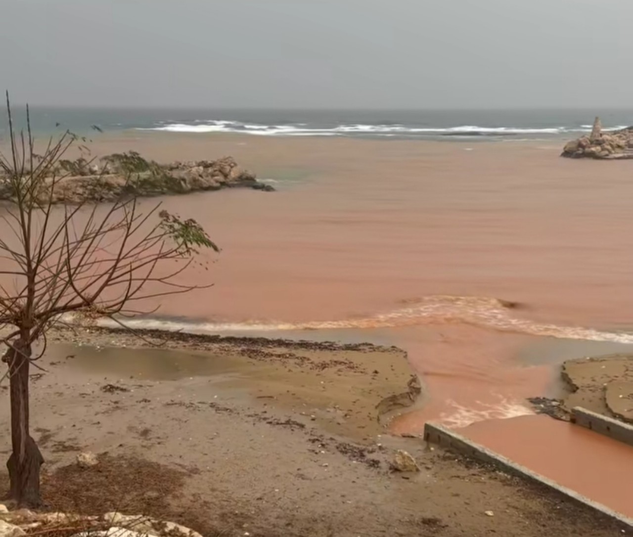 Piogge e allagamenti Creta