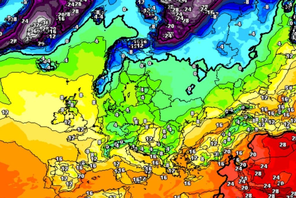 Temperature Europa 6 dicembre