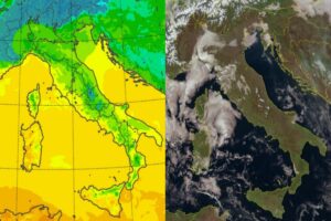 Temperature massime e satellite 10 dicembre