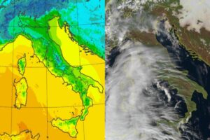 Temperature massime e satellite 15 dicembre