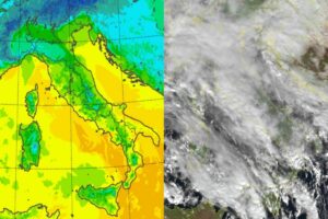 Temperature massime e satellite 23 dicembre