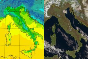 Temperature massime e satellite 28 dicembre