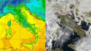 Temperature massime e satellite 3 dicembre