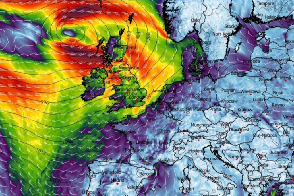 Tempesta Bram Regno Unito