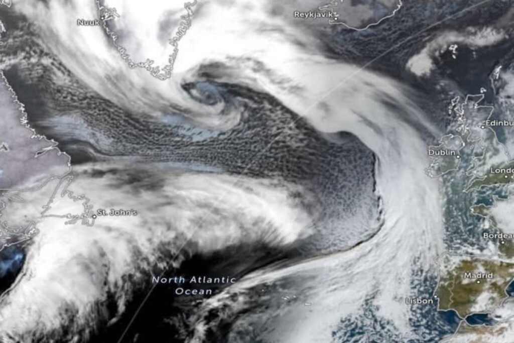Tempesta nord Atlantico