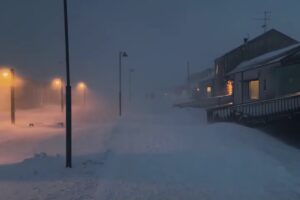Tempesta polare Svalbard