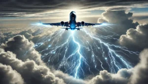 aereo fulmini elettricità statica