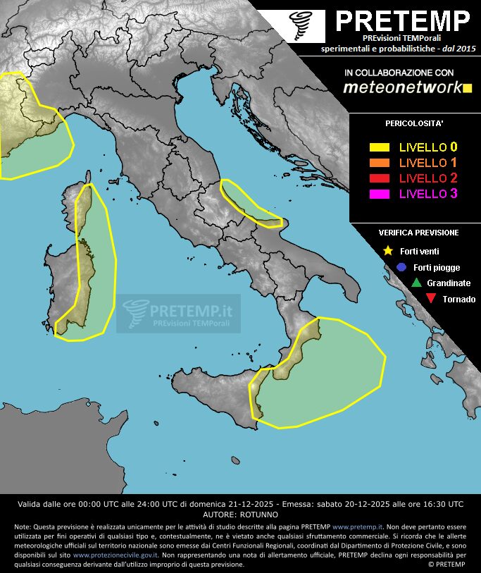 allerta meteo 21 dicembre