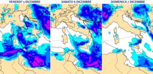 allerta meteo 5 6 7 dicembre 2025