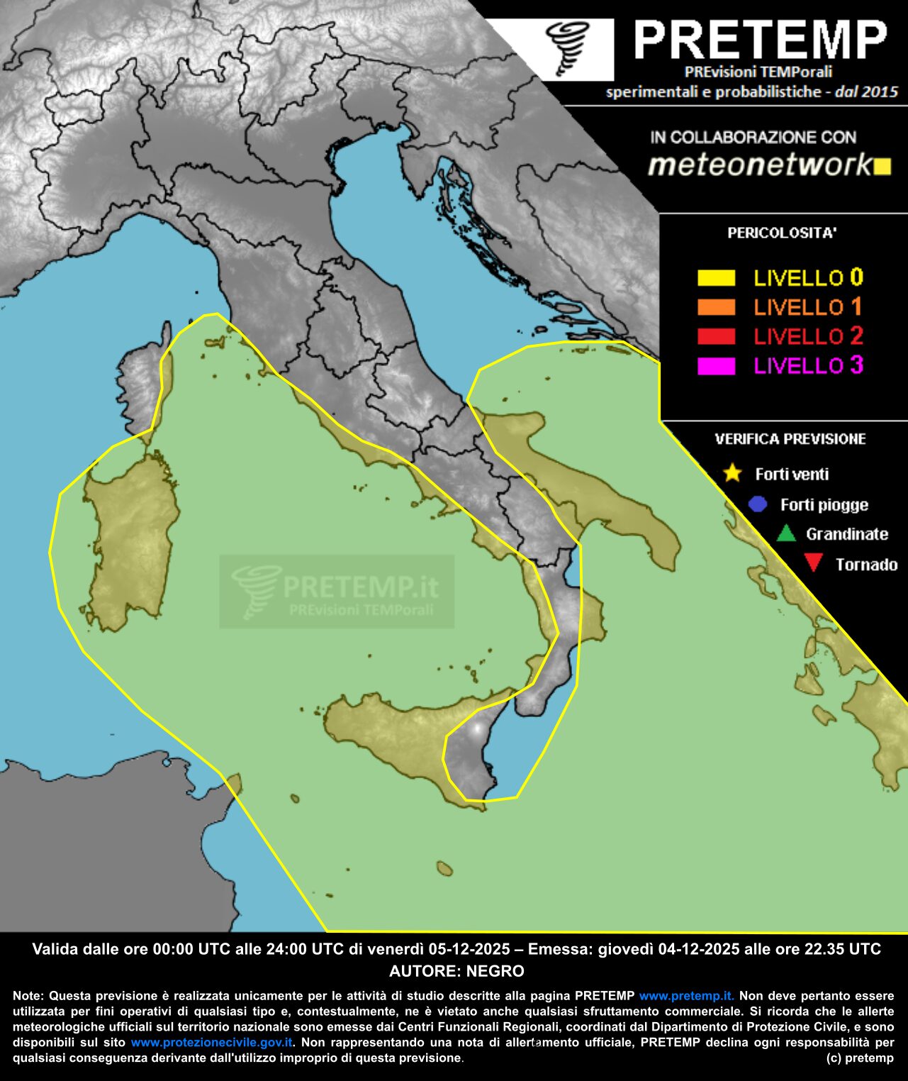 allerta meteo 5 dicembre