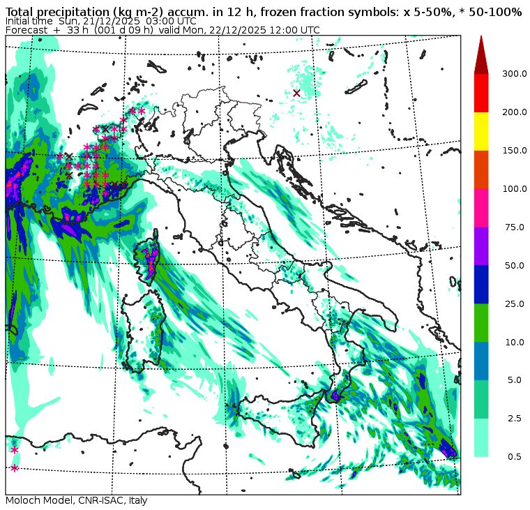 allerta meteo lunedì mattina