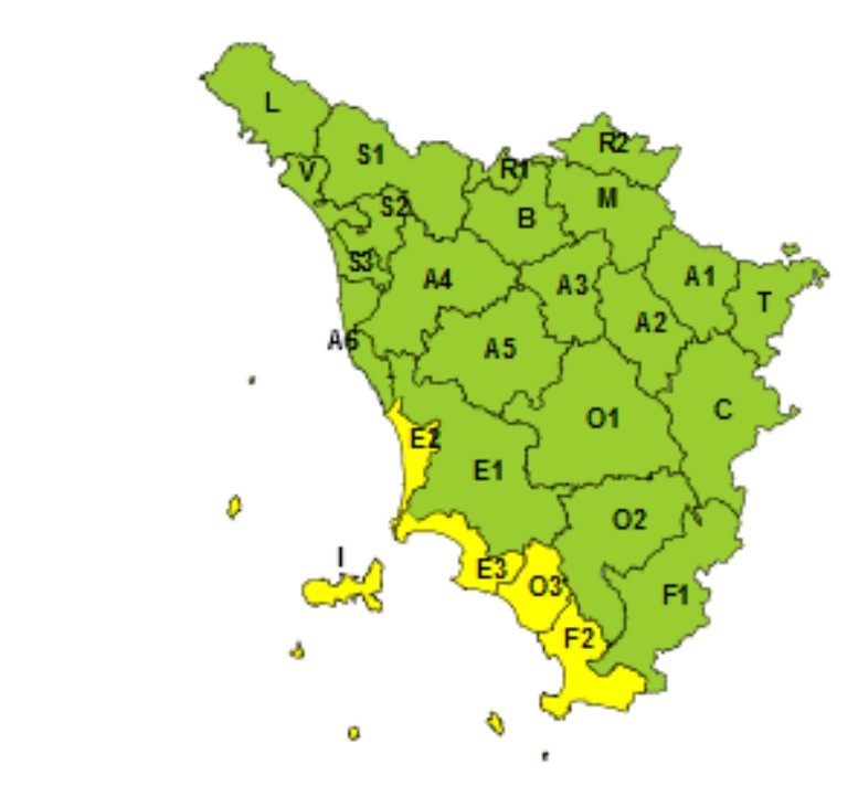 allerta meteo toscana 19 dicembre