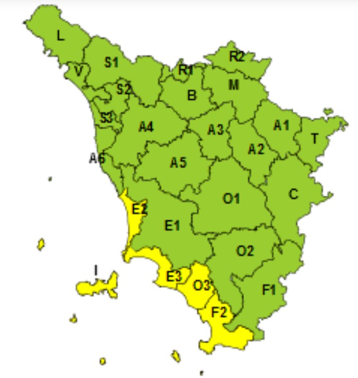 allerta meteo toscana 4 dicembre