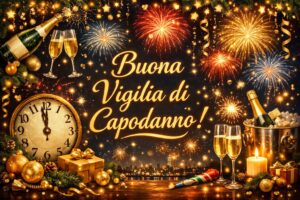 auguri buona vigilia di capodanno buon anno 2026