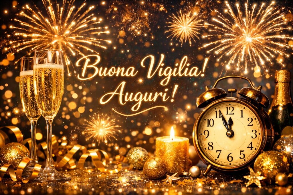 auguri buona vigilia di capodanno buon anno felice anno nuovo