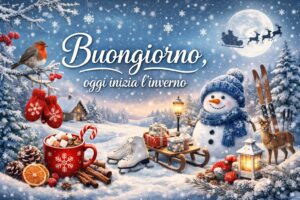 buongiorno buon inverno 2025 solstizio