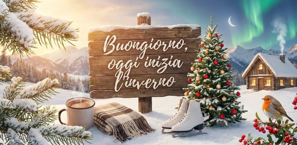 buongiorno buon inverno 2025 solstizio