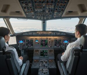 cabina pilotaggio aereo cockpit