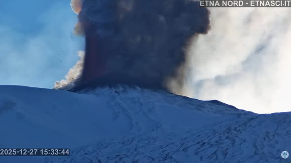 eruzione etna 27 dicembre 2025