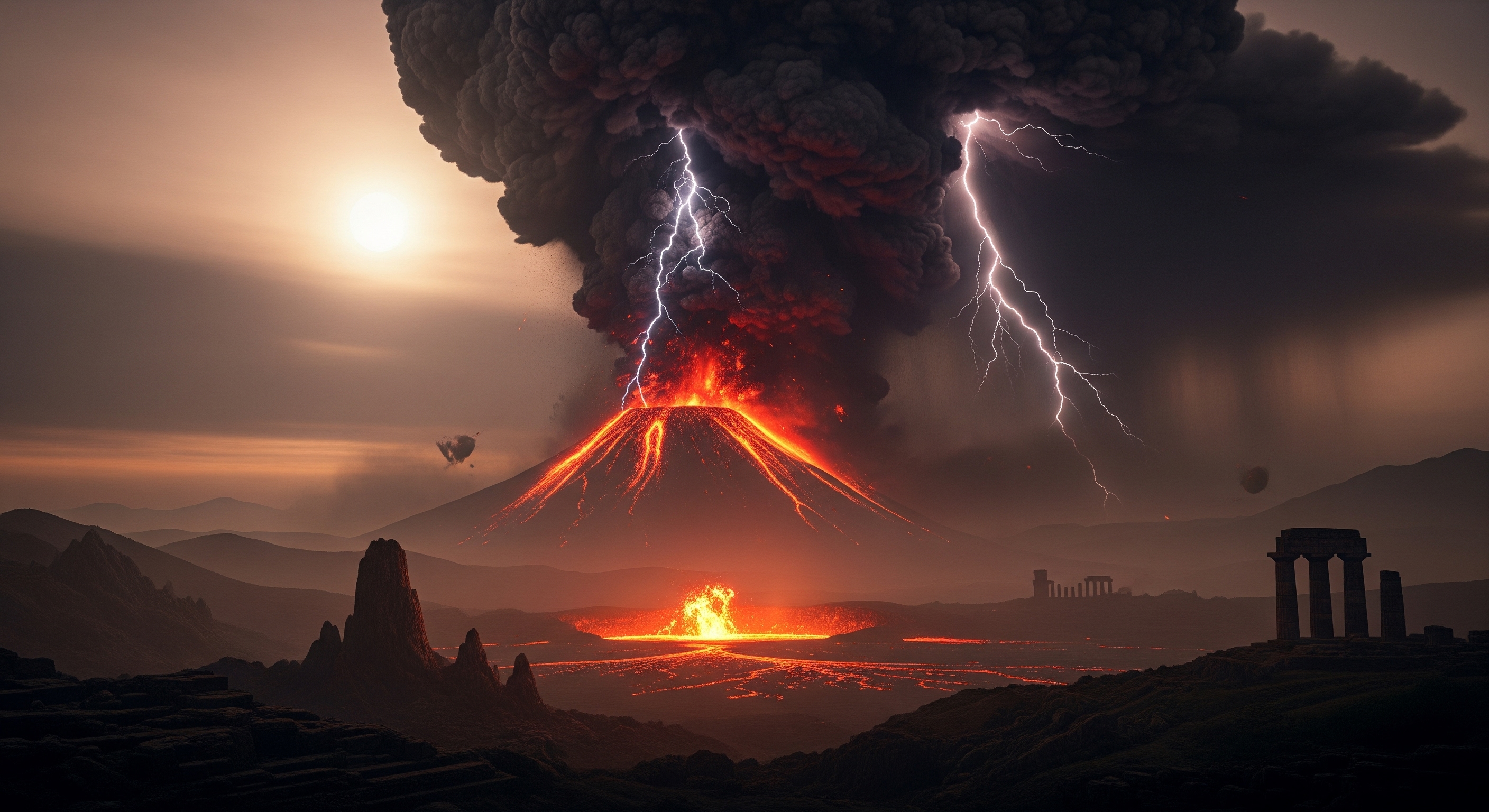 eruzione vulcanica antic