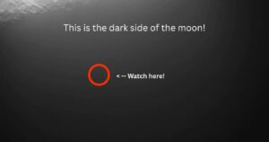 flash luna oggetto impatto