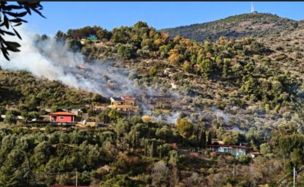 incendio sanremo liguria