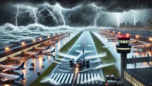 maltempo aereo aeroporto cambiamento climatico