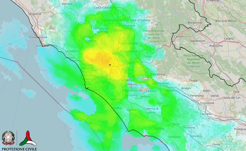 maltempo pioggia temporali roma lazio